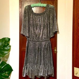 New Halston Heritage metallic dress